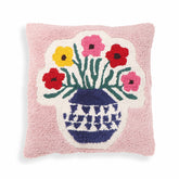 Blossom Tufted Cotton 20" Square Accent Pillow Model: TOV-C18743